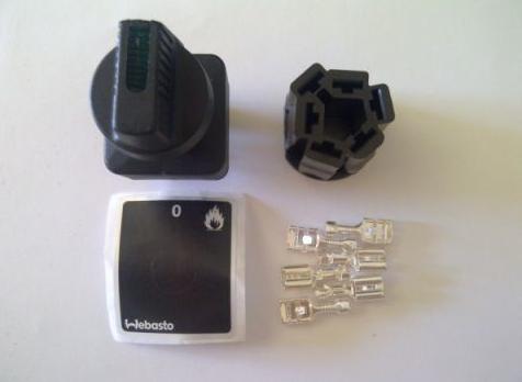 Орган управления Webasto Выключатель поворотный 12V