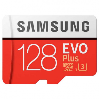 Карта памяти 128Gb Samsung EVO PLUS micro SDHC (10 класс)