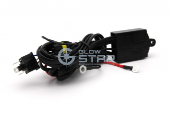 Проводка H4 WaterProof герметичная 12v для билинз (коса+реле)