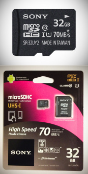 Карта памяти 32Gb Sony micro SDHC (10 класс)