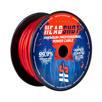 Кабель силовой Kicx HEADSHOT POFC 215R (2 AWG, красный)